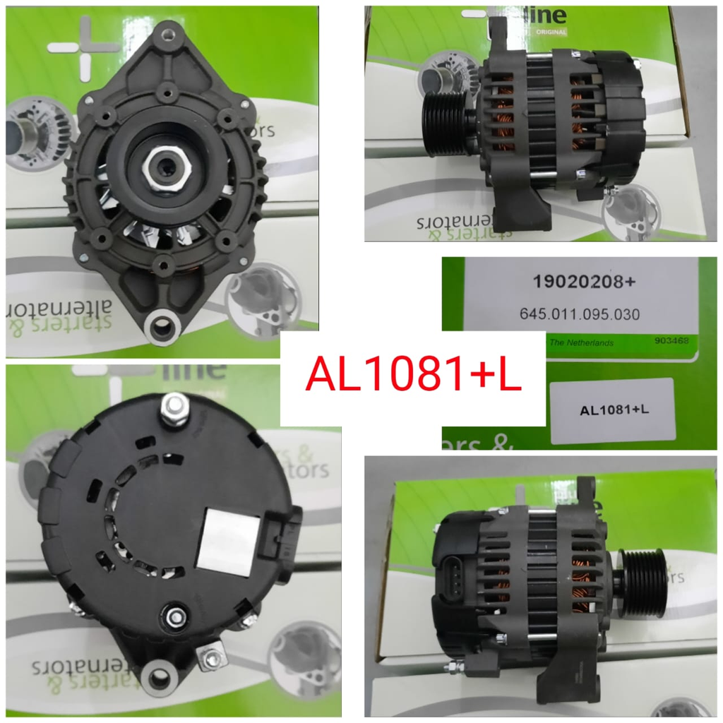 AL1081+L- CMN 11SI 12V BLACK 95A 8PK 4P ALTER