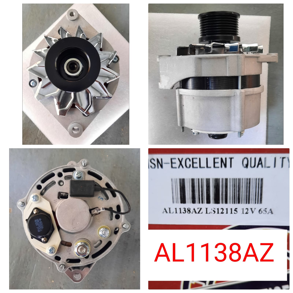 AL1138AZ   - DTZ "I" 12V 65A 2EAR 8 PK PULLEY ALTER