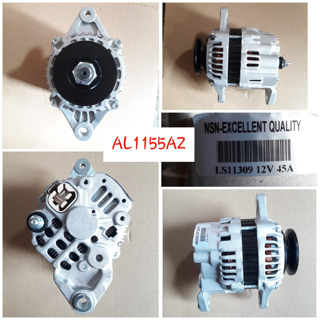 AL1155AZ   - FORKLIFT S4S/F18C 12V 4FF 40A B/GRIP ALTERNATOR