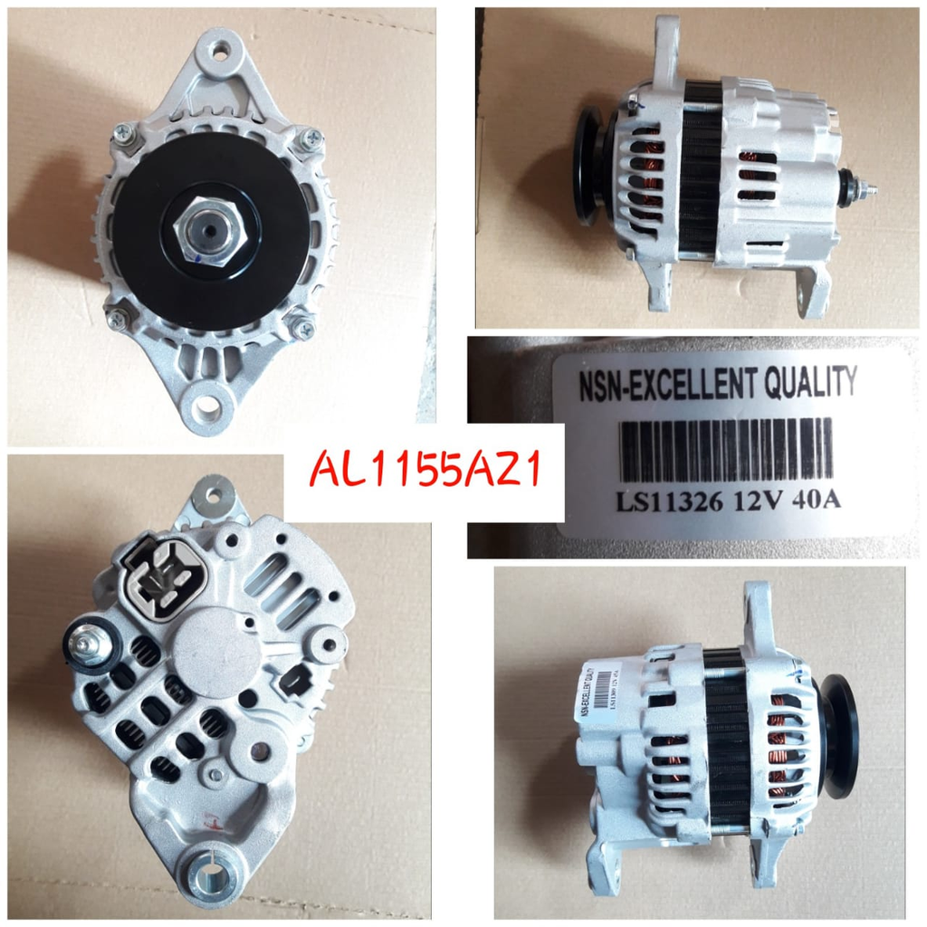 AL1155AZ1-FORKLIFT S4S /F18C 12V 4FF 40A B/GRIP+RPM CONNECTION ALTERNATOR