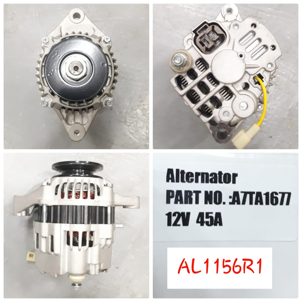 AL1156R1-FORKLIFT JOHN DEER12V 45A B/FITTING B/GRIP ALTERNATOR