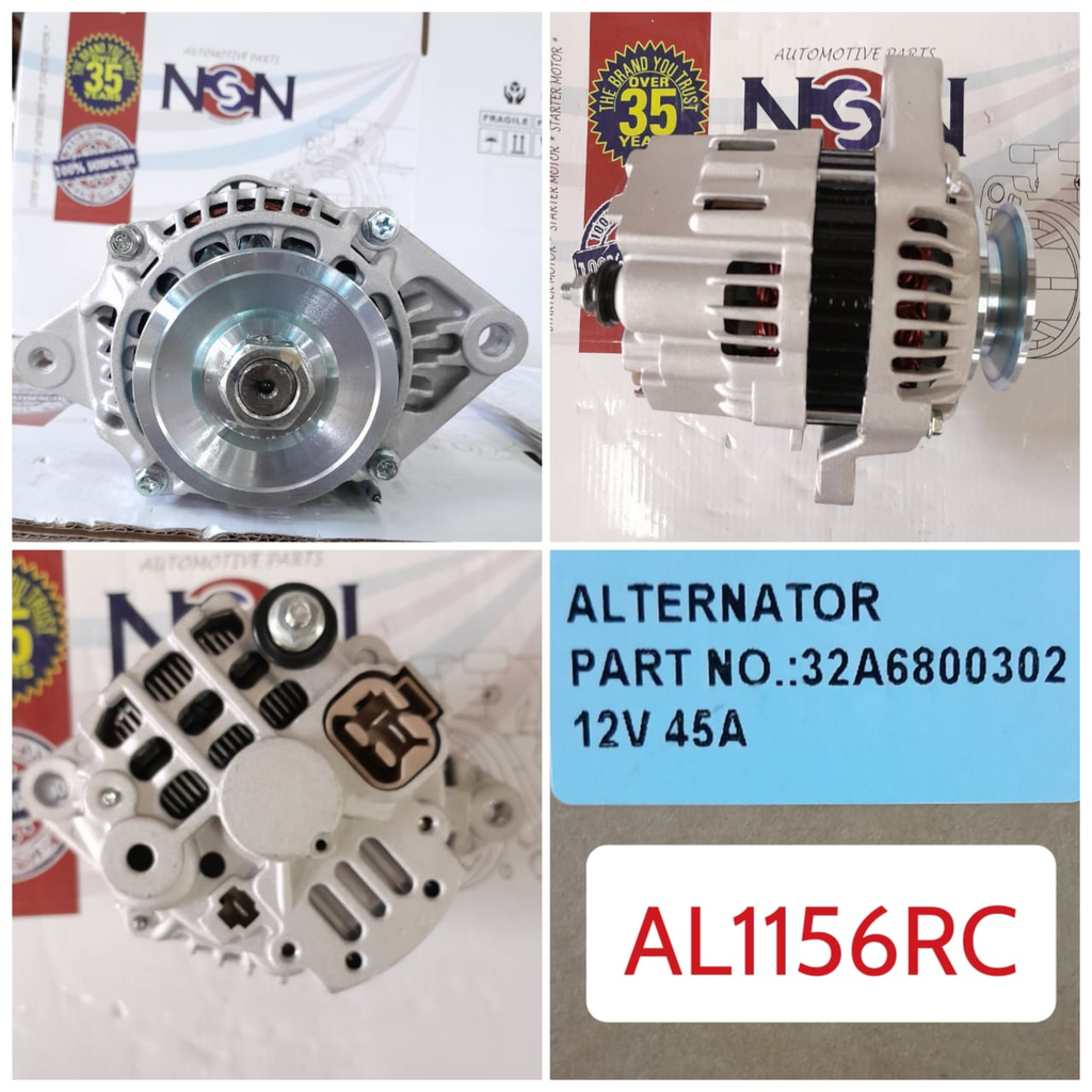 AL1156RC-FORKLIFT JOHN DEER12V B/GRIP ALTERNATOR