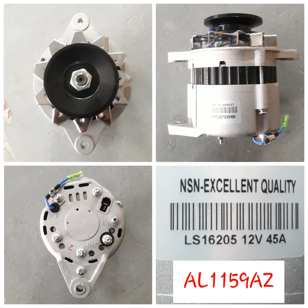 AL1159AZ   - FRKLFT SMALL OM HITCI 4FF 12V 50A B/GR