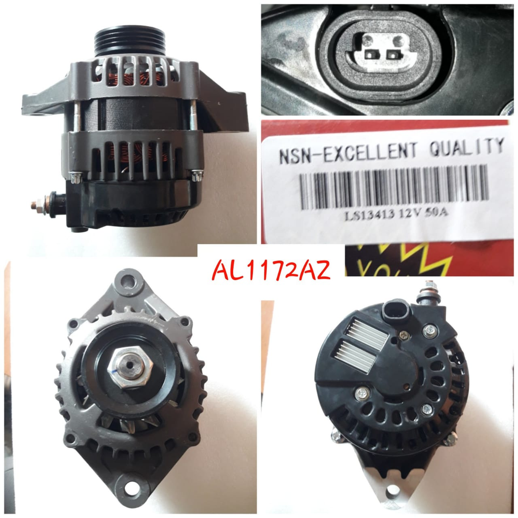 AL1172AZ - MARINE 5SI 12V 55A 4PK 2P BACK GIP ALTERNATOR