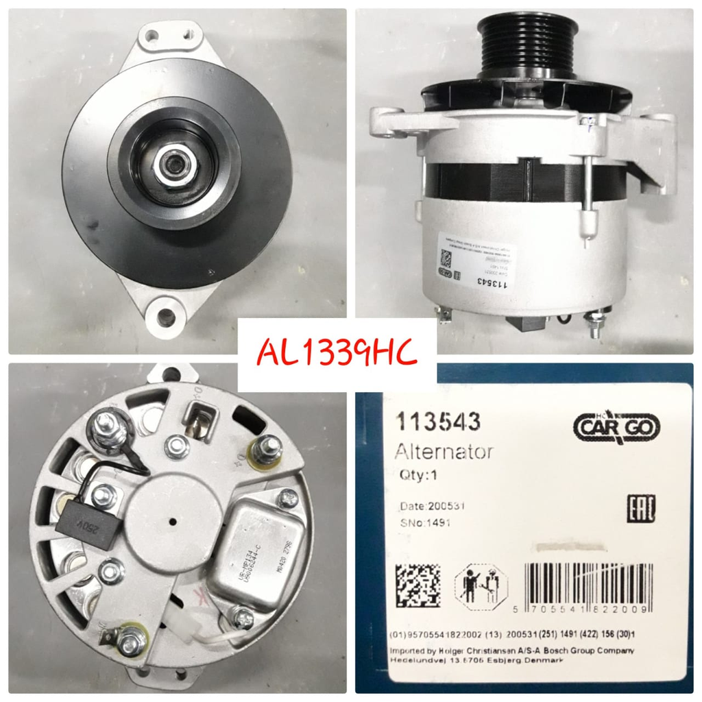 AL1339HC-JOHN DEERE 12V 55A 2B UP 8PK ALTERNATOR