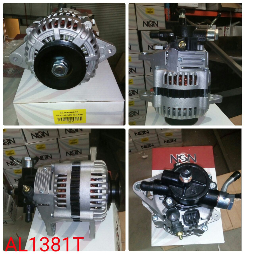 AL1381T-MDA/KA 12V 80A S/PIPE 2P BACK ALTERNATOR