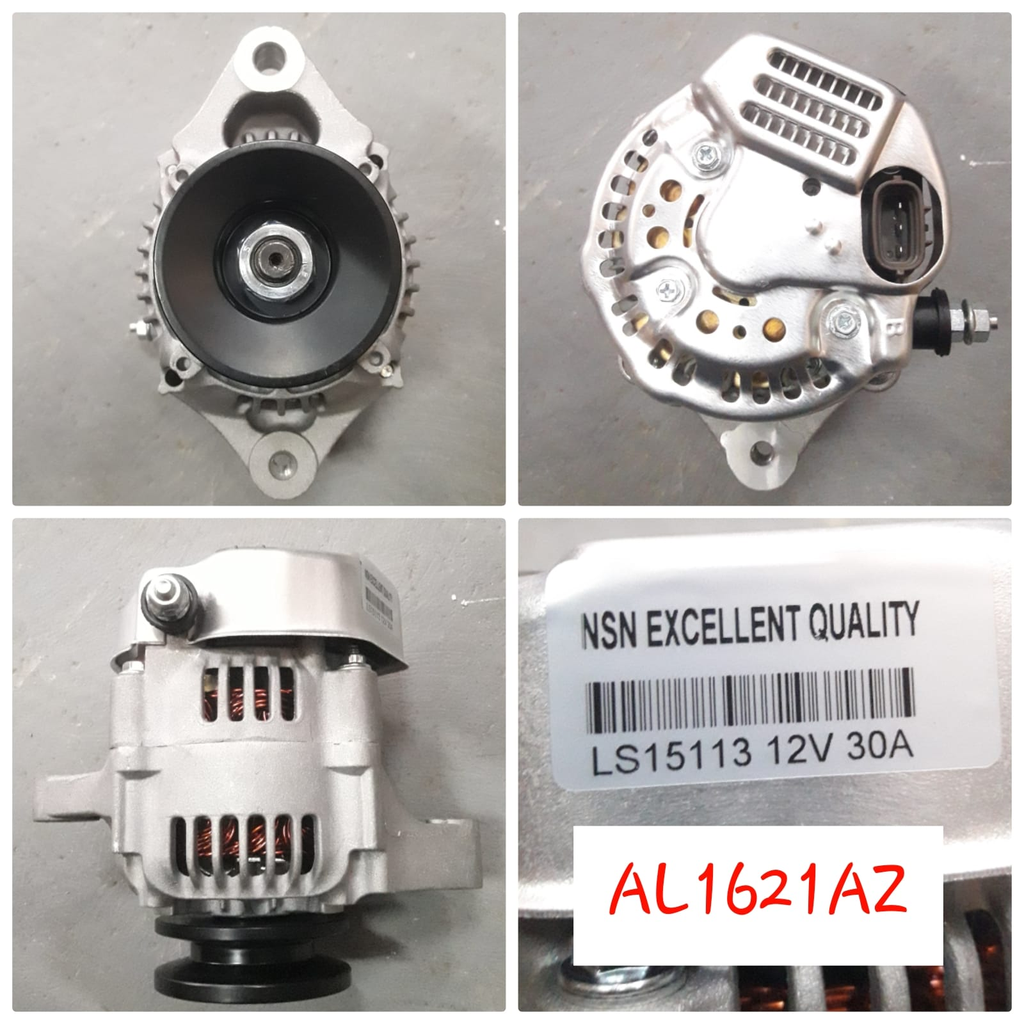 AL1621AZ   - ND 12V 30A 3PIN STRAIGHT S/BOLT ALTERN.