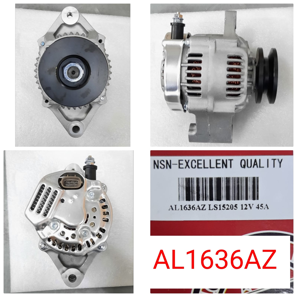 AL1636AZ   - ND 12V 45A 3P STR LONG U/BOLT ALTERNATOR