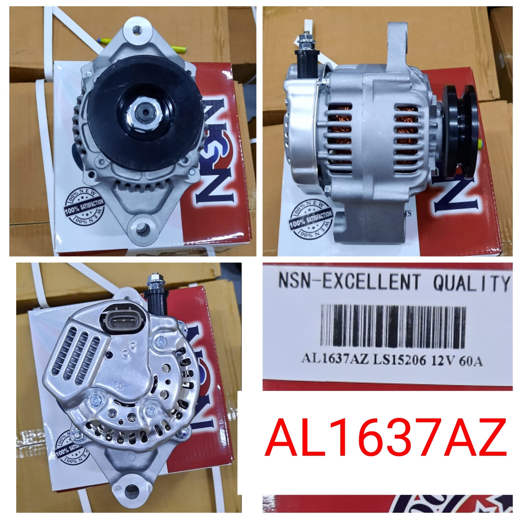 AL1637AZ   - ND 12V 60A 3P STR LONG U/BOLT ALTERNATOR