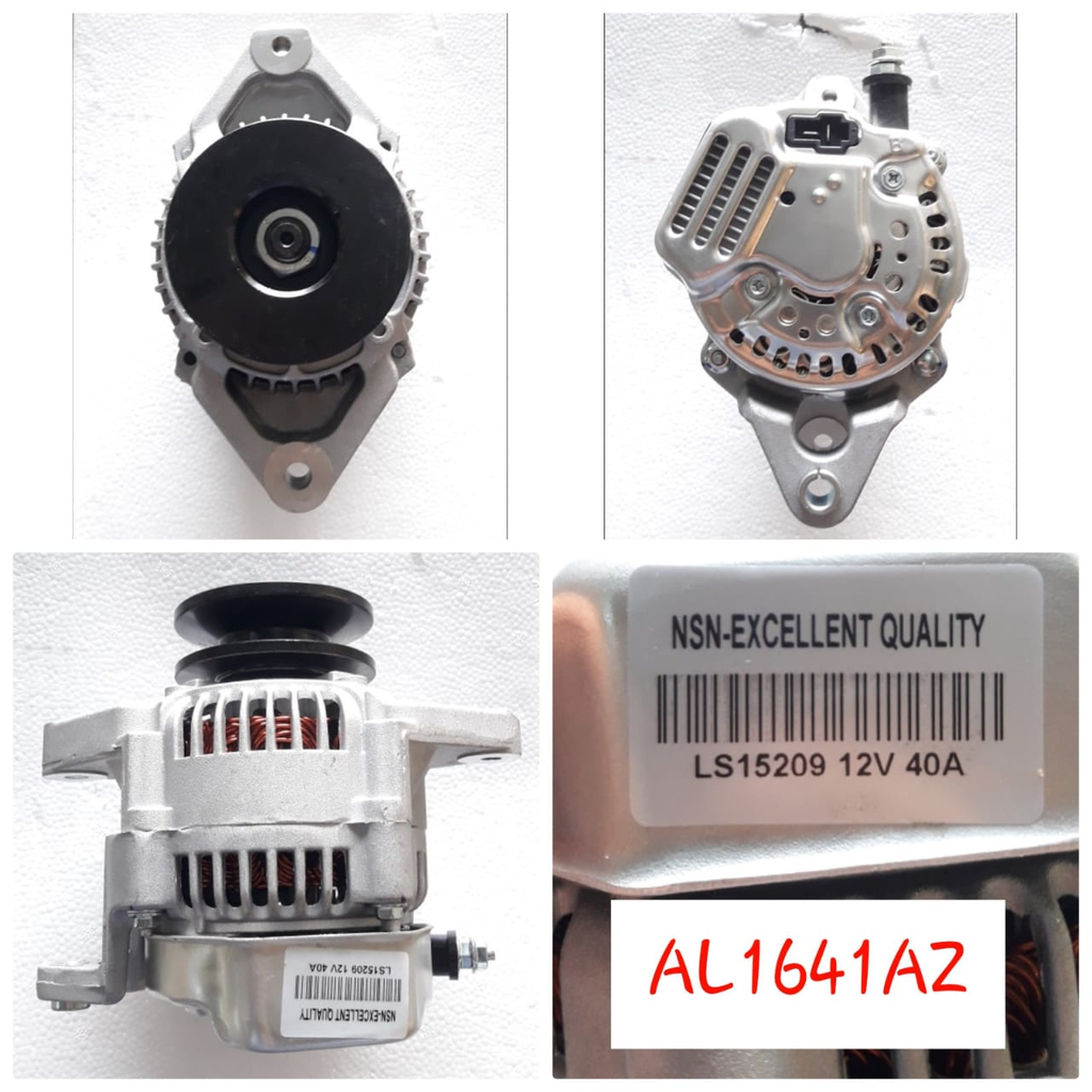 AL1641AZ   - ND FORKLIFT 12V 40A D/F 2P U/BOLT ALTER