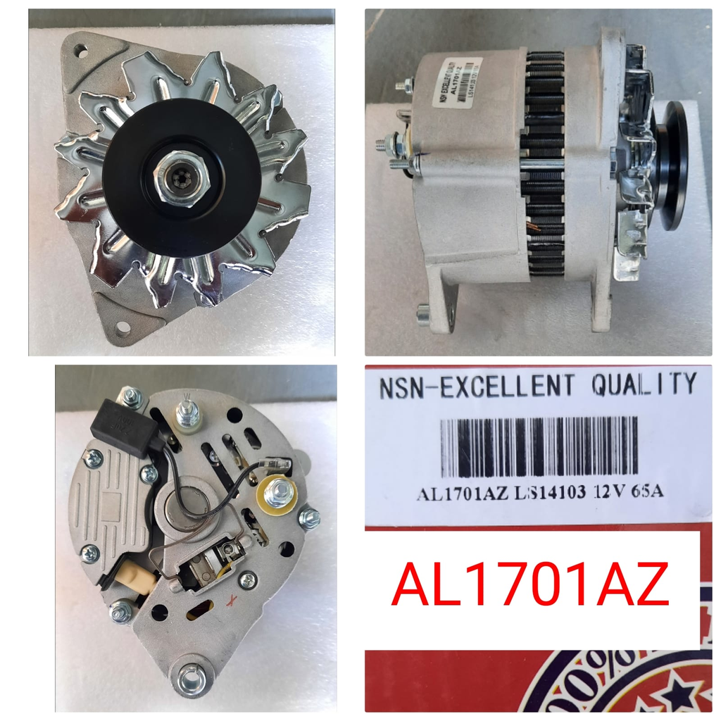 AL1701AZ   - PERKIN O/M 12V 65A ALTERNATOR