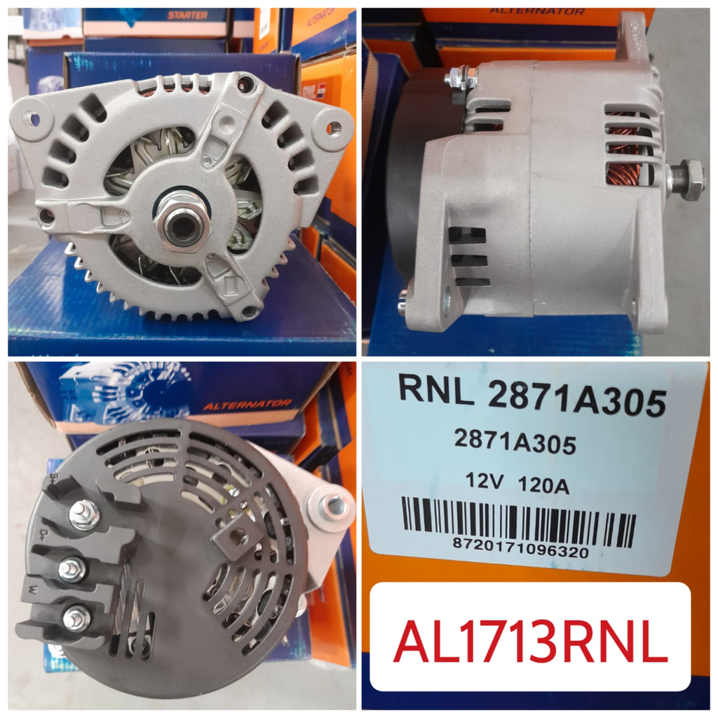 AL1713RNL-PERKIN 1100 12V 120A ALTERNATOR      