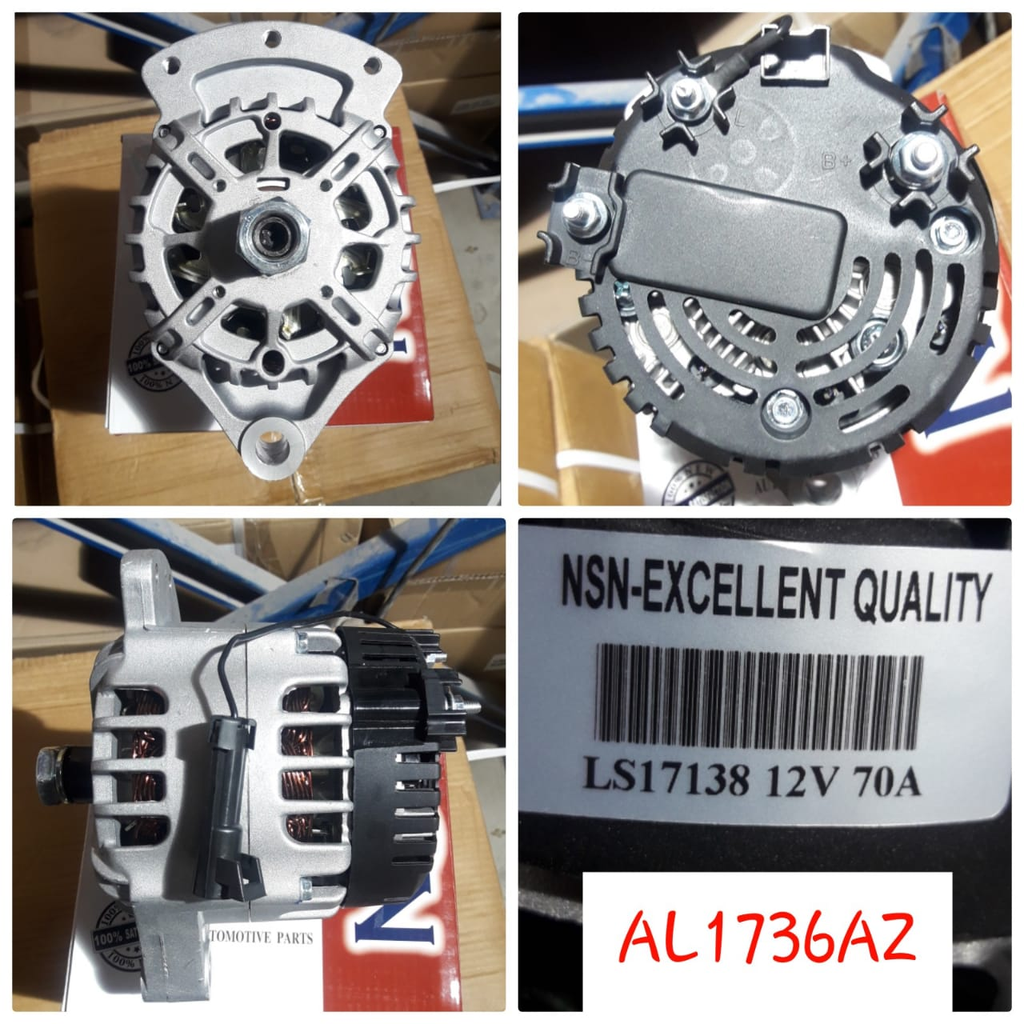 AL1736AZ-PRESTOLINE 3 BOLT UP 12V 70A CW ALTERNATOR
