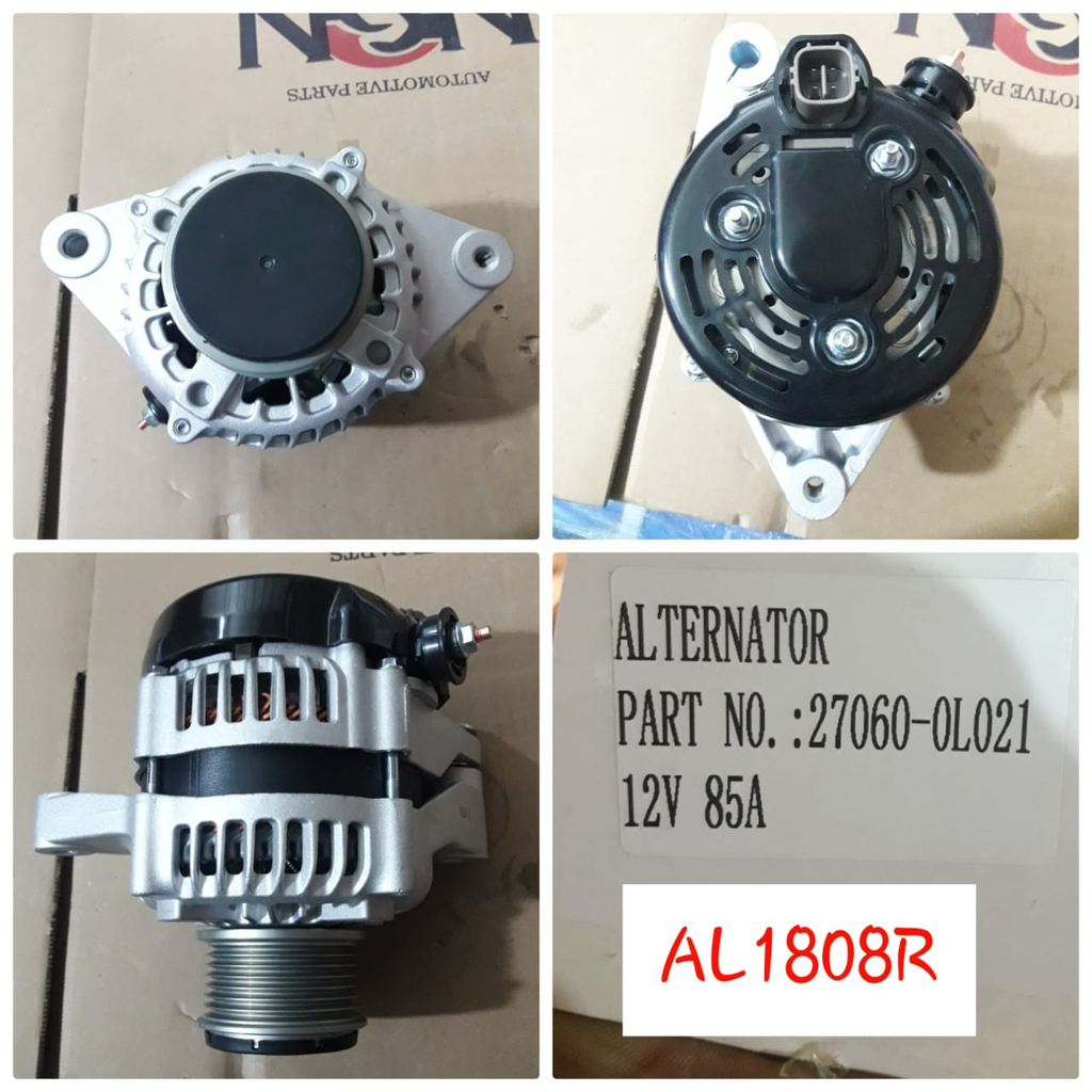 AL1808R   - TOYOTA HILUX 12V 7PK+CLUTH PULLEY ALTERN
