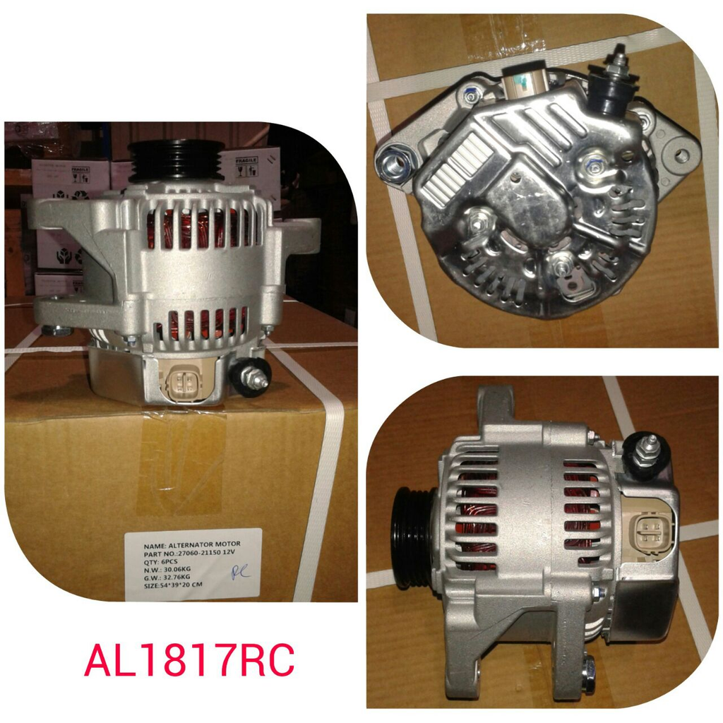 AL1817RC-TOYOTA YARIS ECHO O/M 12V D/F 4P RHE 4PK ALTERNATOR