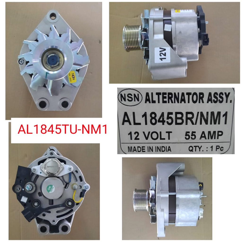 AL1845TU-NM1- T.T/LND VIKING 12V 2B  GRROVE N/M LONG FIT ALTERNATOR