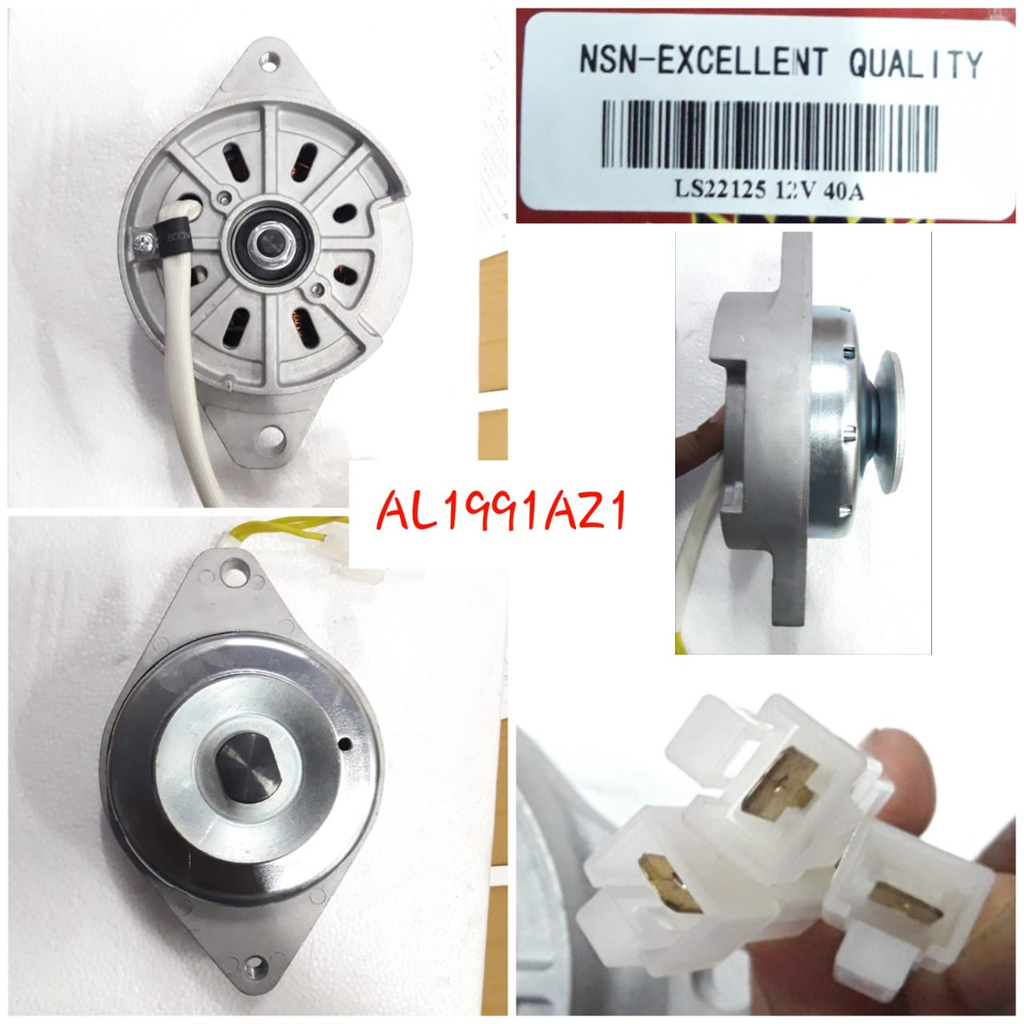 AL1991AZ1-YANMAR 12V 40A STR EAR SMALL MAG 3W ALTERNATOR