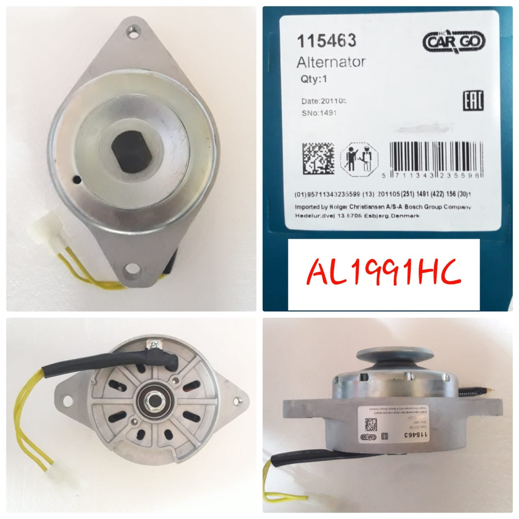 AL1991HC-YANMAR 12V 20A STR EAR SMALL MAG 2W ALTERNATOR