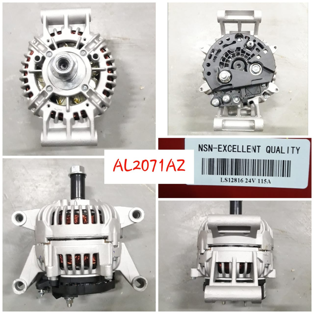 AL2071AZ-CT 24V 115A 24SI TYP W/O PULLEY ALTERNATOR