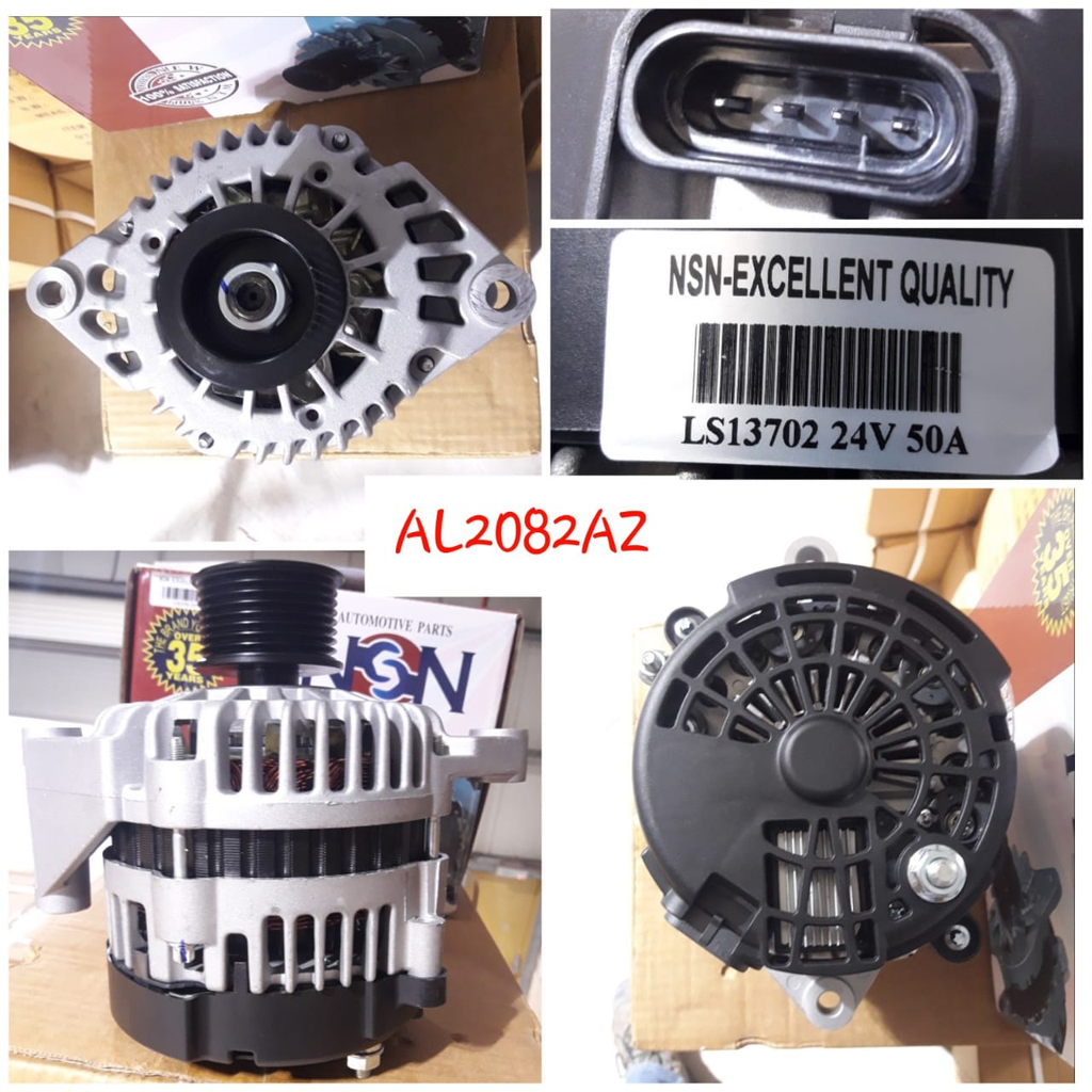 AL2082AZ-CMN 24V 13SI 45A 8PK 55MM LONG BIG ALTERNATOR