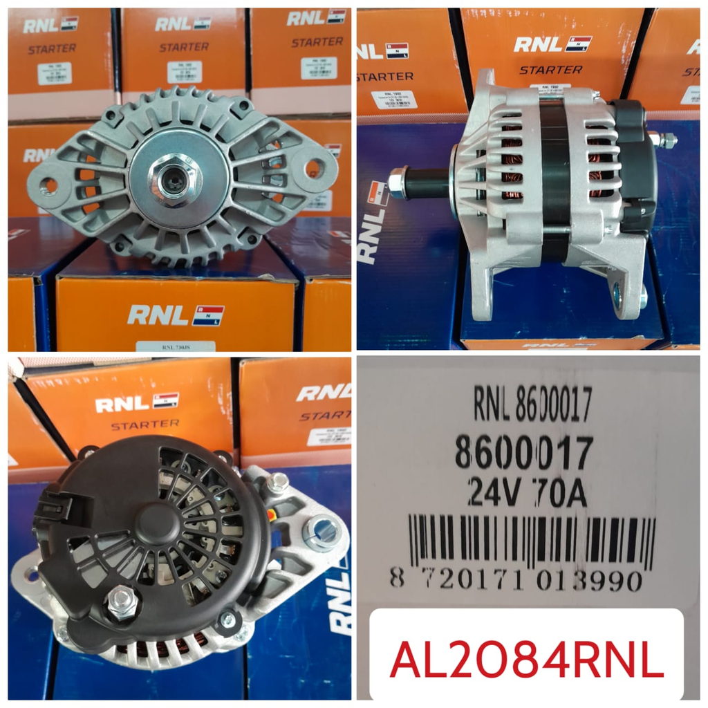 AL2084RNL-CMN 24SI 24V 70A 4 PIN ALTERNATOR