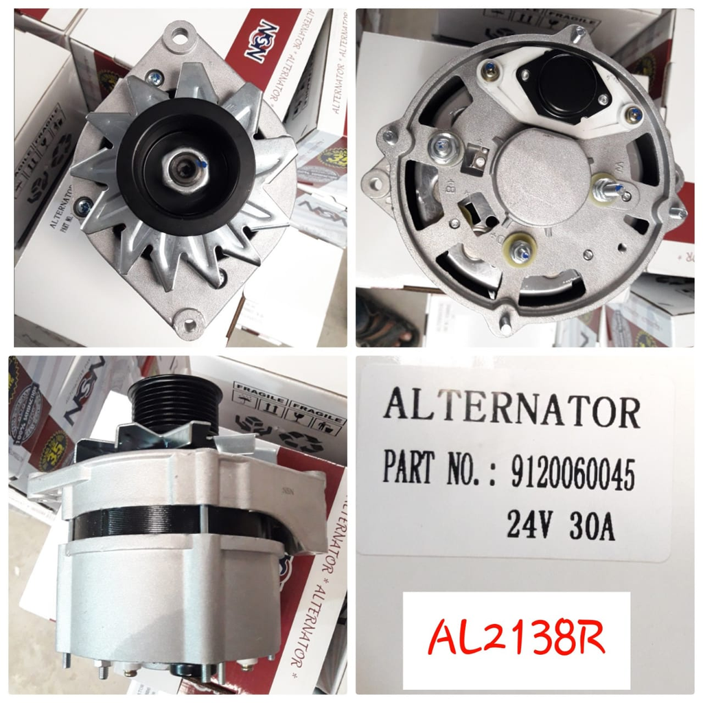 AL2138R   - DTZ 24V 30A 2 EAR "I" 8PK ALTERNATOR