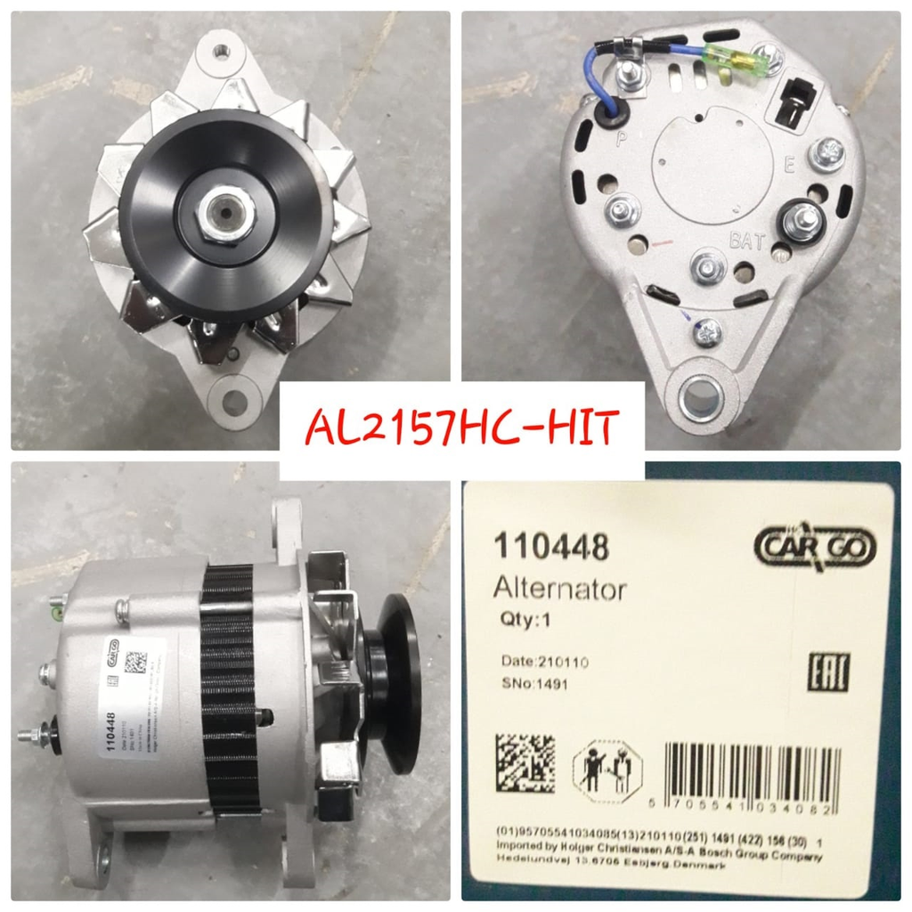 AL2157HC-HIT-KOMATSU FORKLIFT HITACHI 24V 25A ALTERNATOR