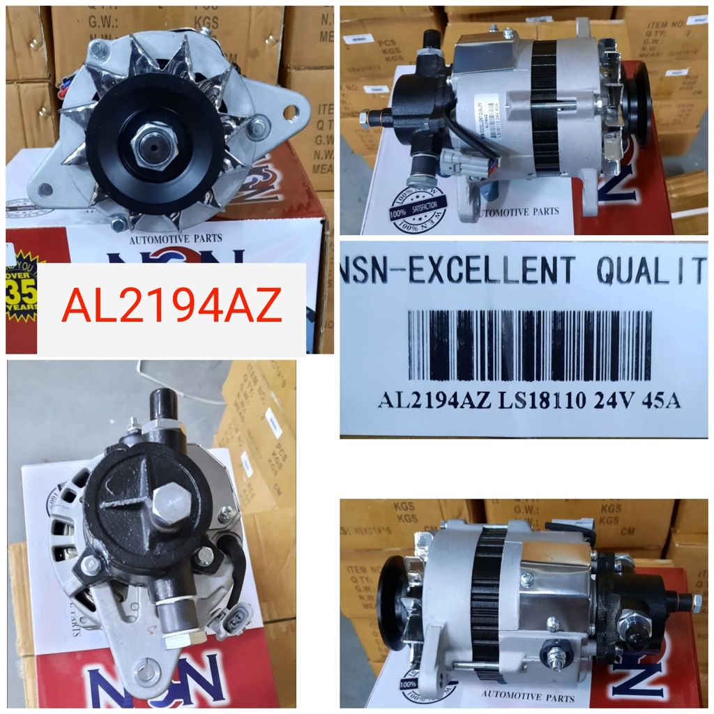 AL2194AZ   - HINO W04 24V 45A + PUMP ALTERNATOR