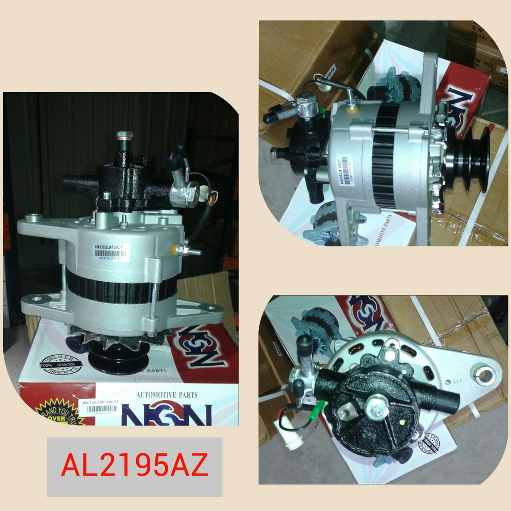 AL2195AZ-HINO 24V 70A 4FF 2B82 ST.EAR+PUMP ALTERNATOR