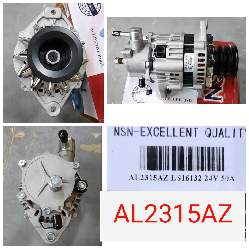 AL2315AZ   - IZU NPR 24V 50A 3PULLEY+1 PIN ALTERNTR