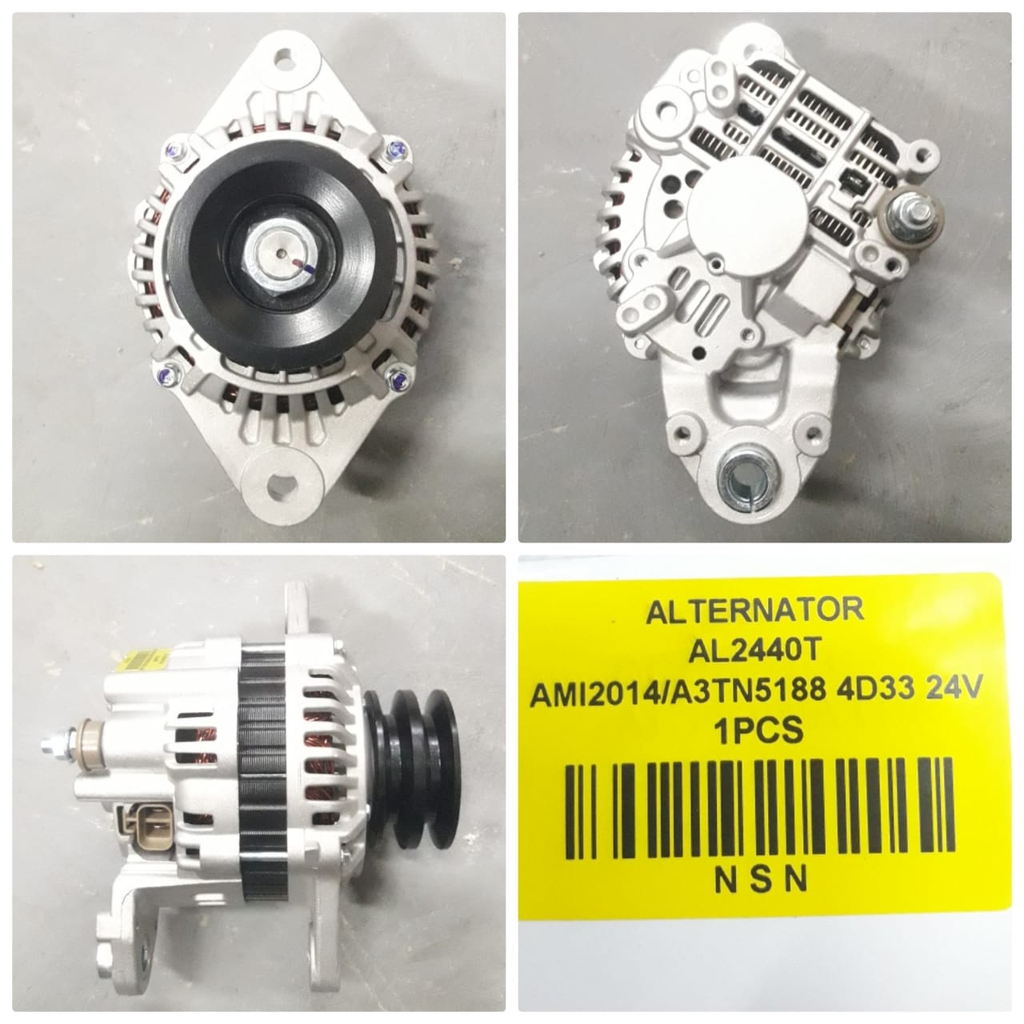 AL2440T   - MITS 4D33 N/M 24V 45-50A ALTERNATOR
