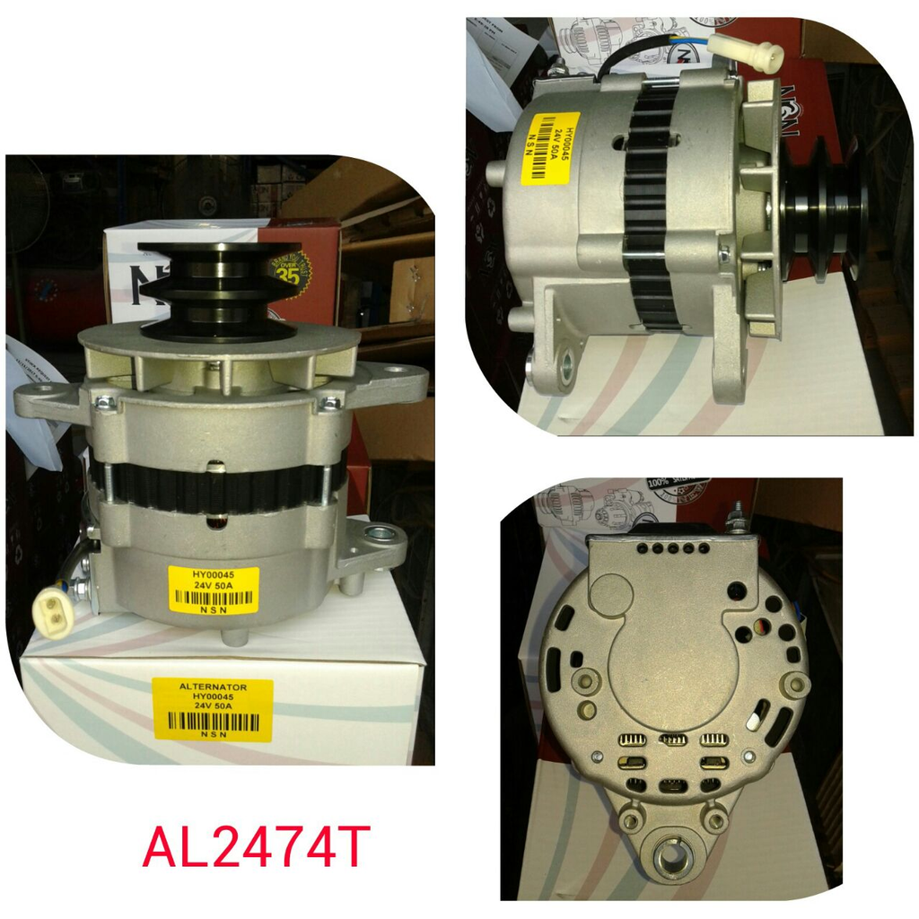 AL2474T   - MITS FUSO 8DC9 TYPE 24V 50A 2V ALTERNATR