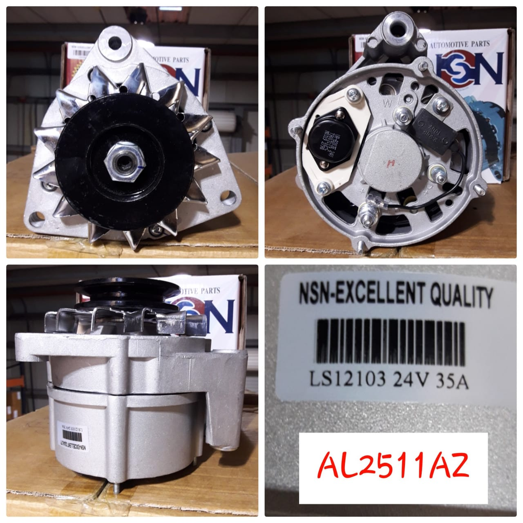 AL2511AZ   - MCD 24V 27A/35A 1V ALTERNATOR