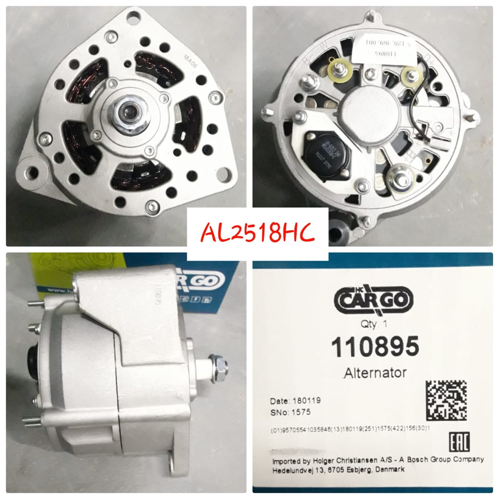 AL2518HC-MCD LB 24V 55A ALTERNATOR