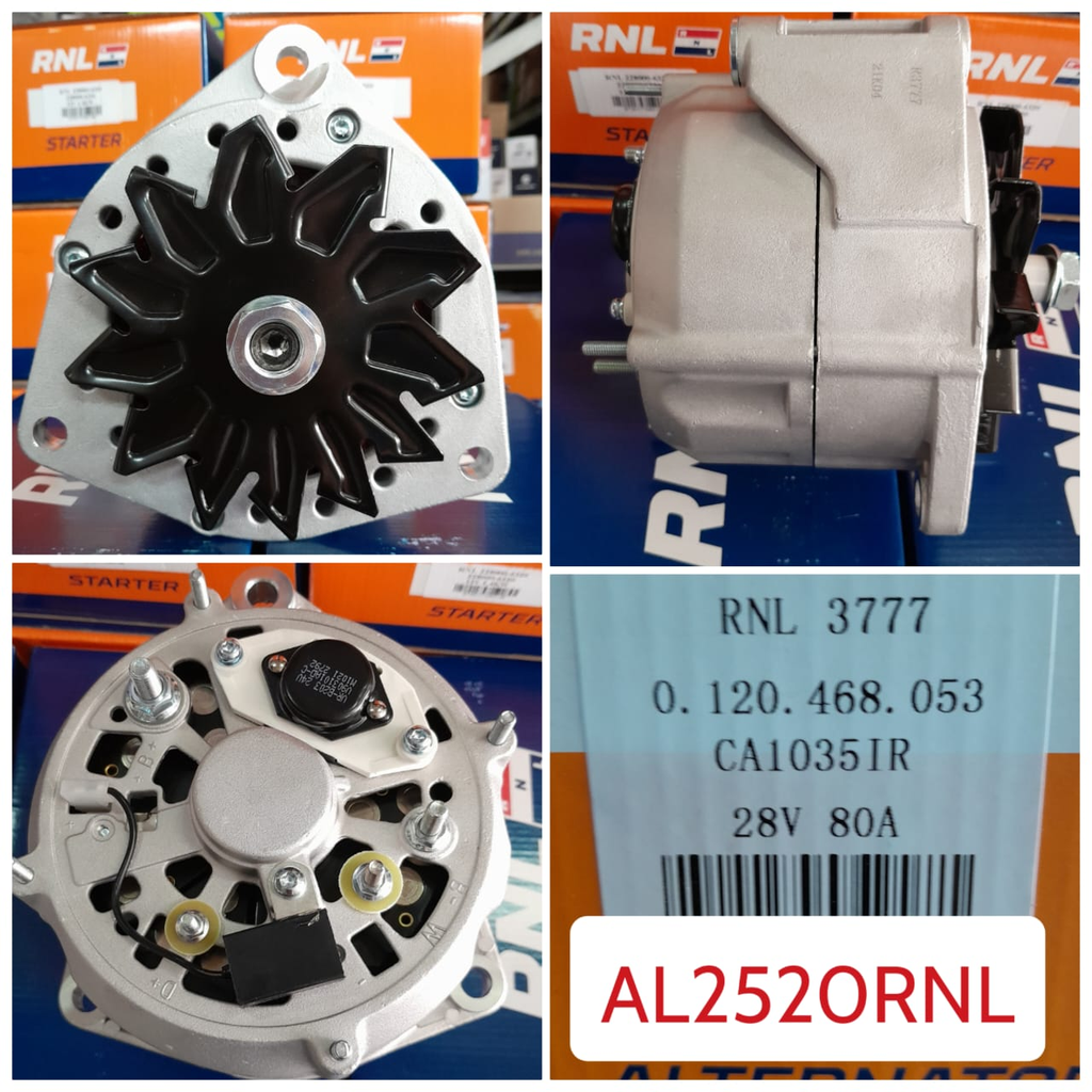 AL2520RNL-MCD 24V 80A ALTERNATOR    