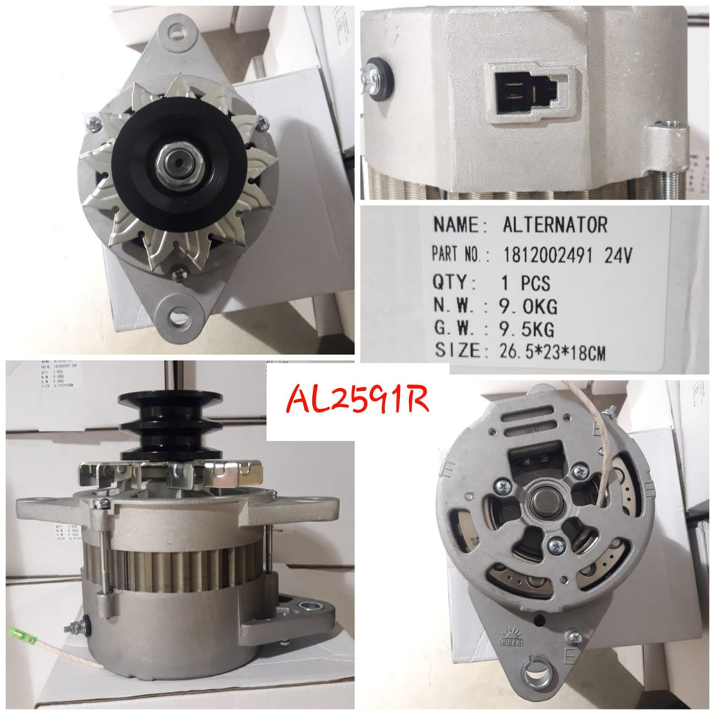 AL2591R-NSSN NKO 10PEI OEM 24V 40A 3FF ALTERNATOR