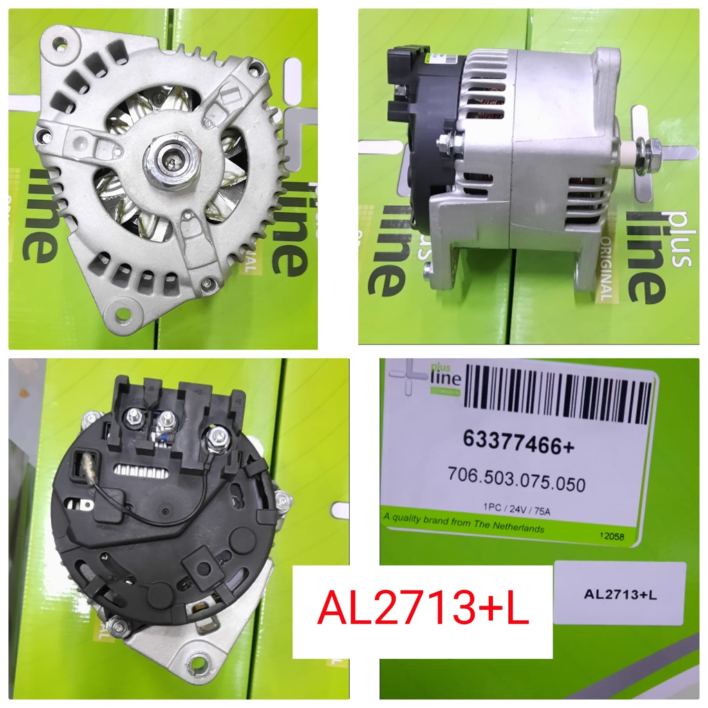 AL2713+L-PERKIN N/M 24V 80A ALTERNATOR