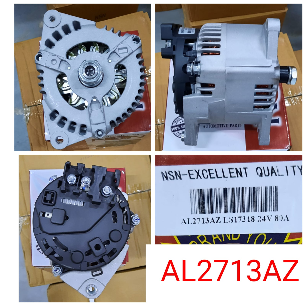 AL2713AZ   - PERKIN N/M 24V 80A ALTERNATOR