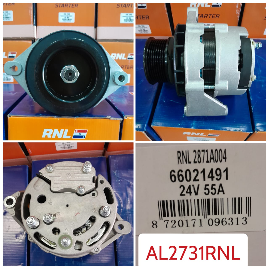 AL2731RNL- PERKIN PRESTOLITE 24V 55A ALTERNATOR