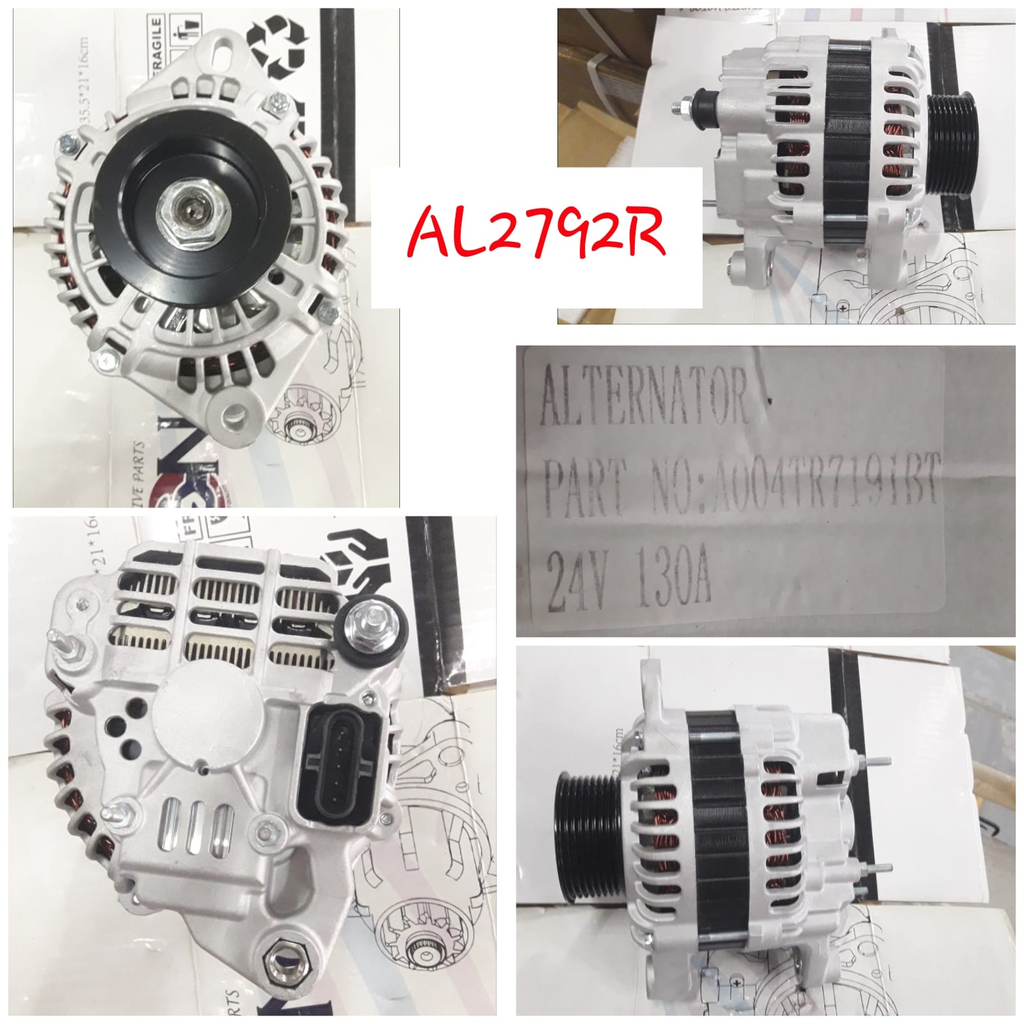 AL2792R-RENAULT 24V 130A 6PK 5P RHE ALTERNATOR