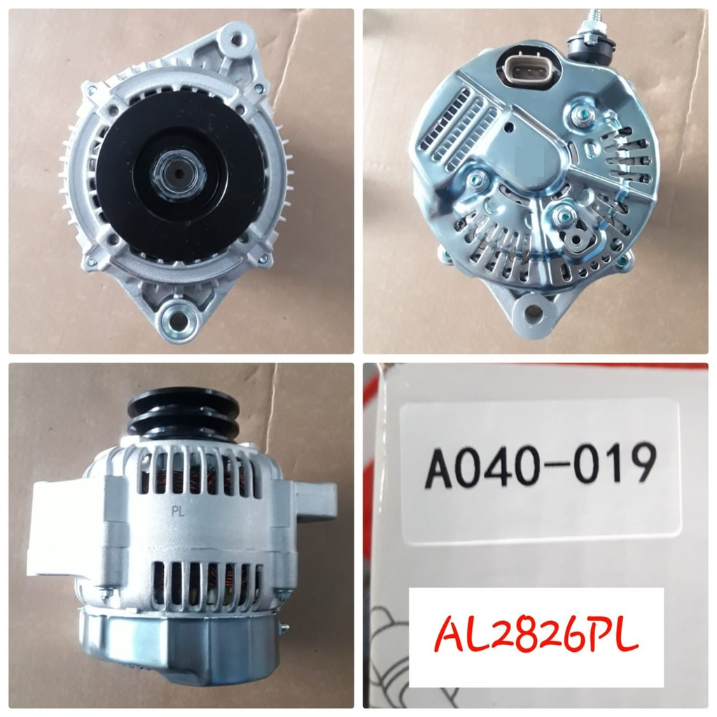 AL2826PL-COASTER ND 24V 80A CROS.FITT+2V+3P STR REG+UP BOLT ALTERNATOR