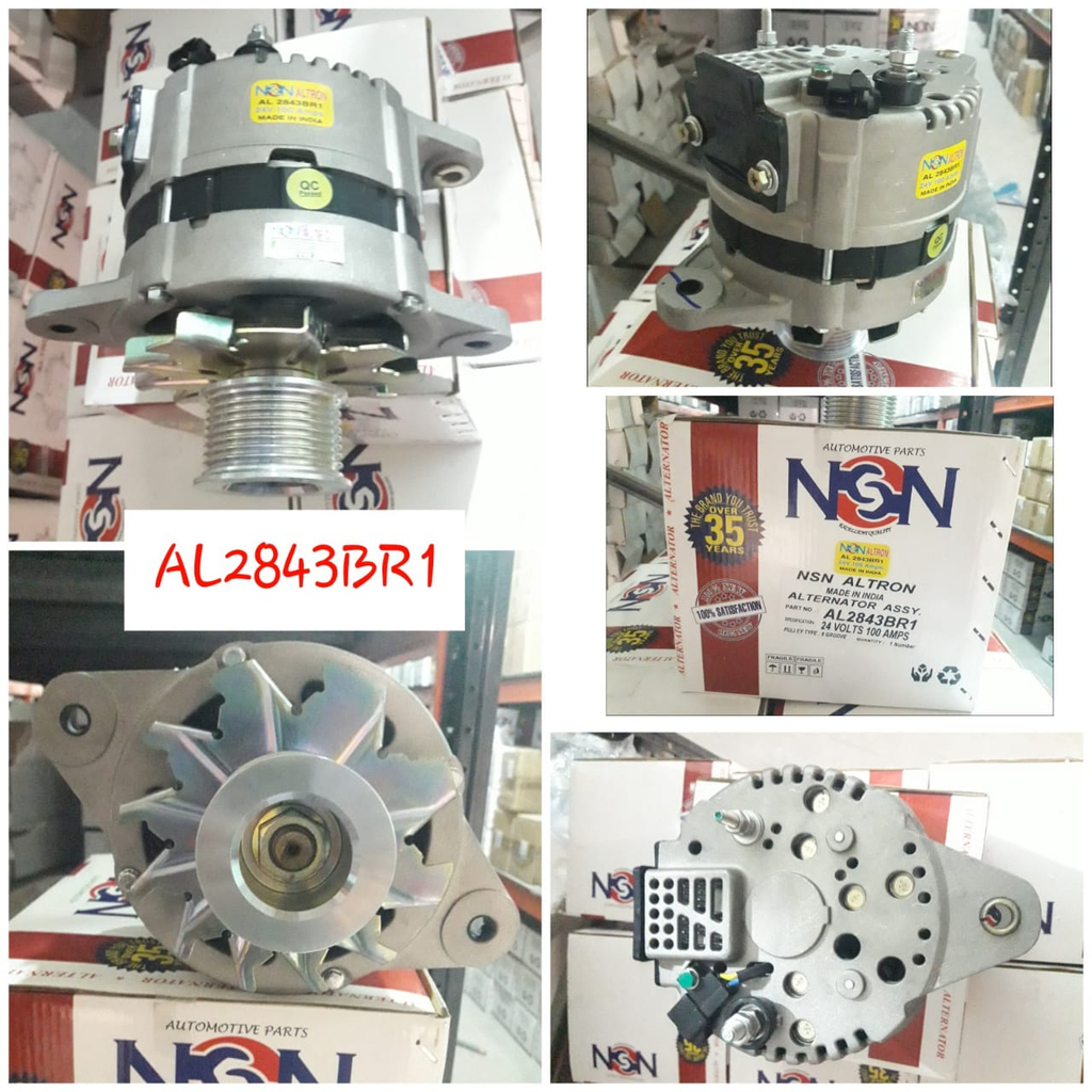 AL2843BR1- T.T/LND D/F O/M SR60 8PK 24V 100A ALTERNA