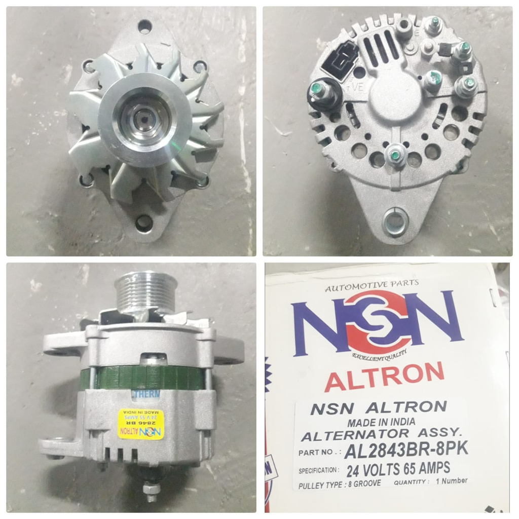AL2843BR-T.T/LND D/F 1512 8PK 24V 60A ALTERNATOR