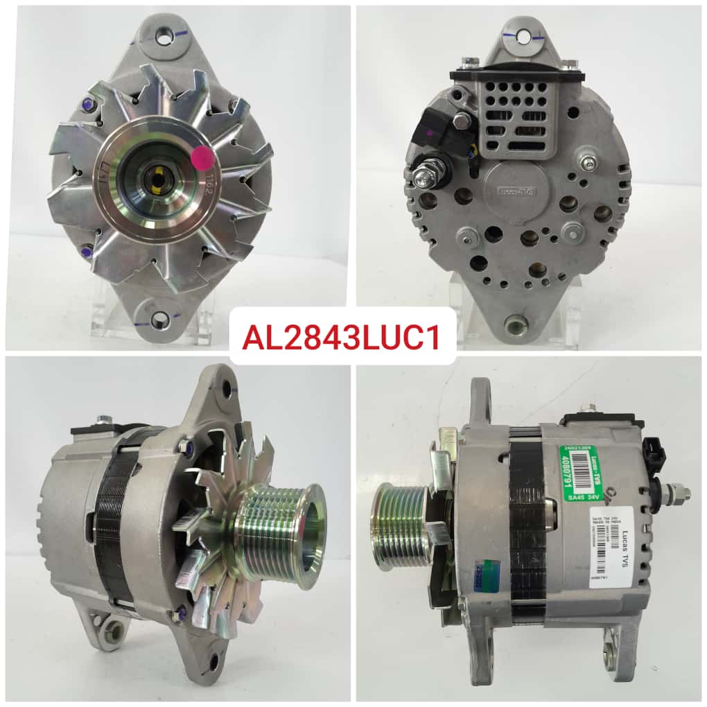 AL2843LUC1- 6BT ESCORT JCB EXCV. 24V/75A ALTERNATOR SA45
