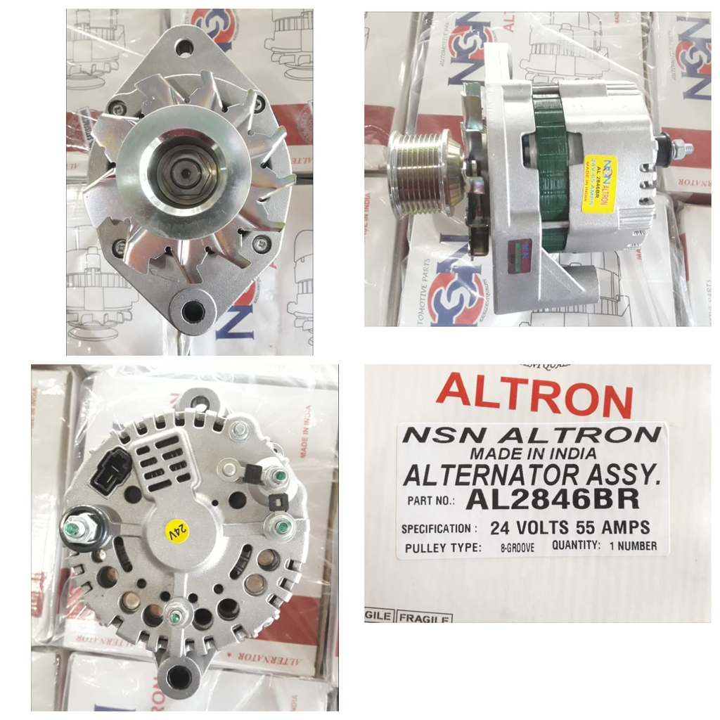 AL2846BR-T.T/LND 24V 55A LCS KAK REG LONG "I" 7PK ALTERNATOR