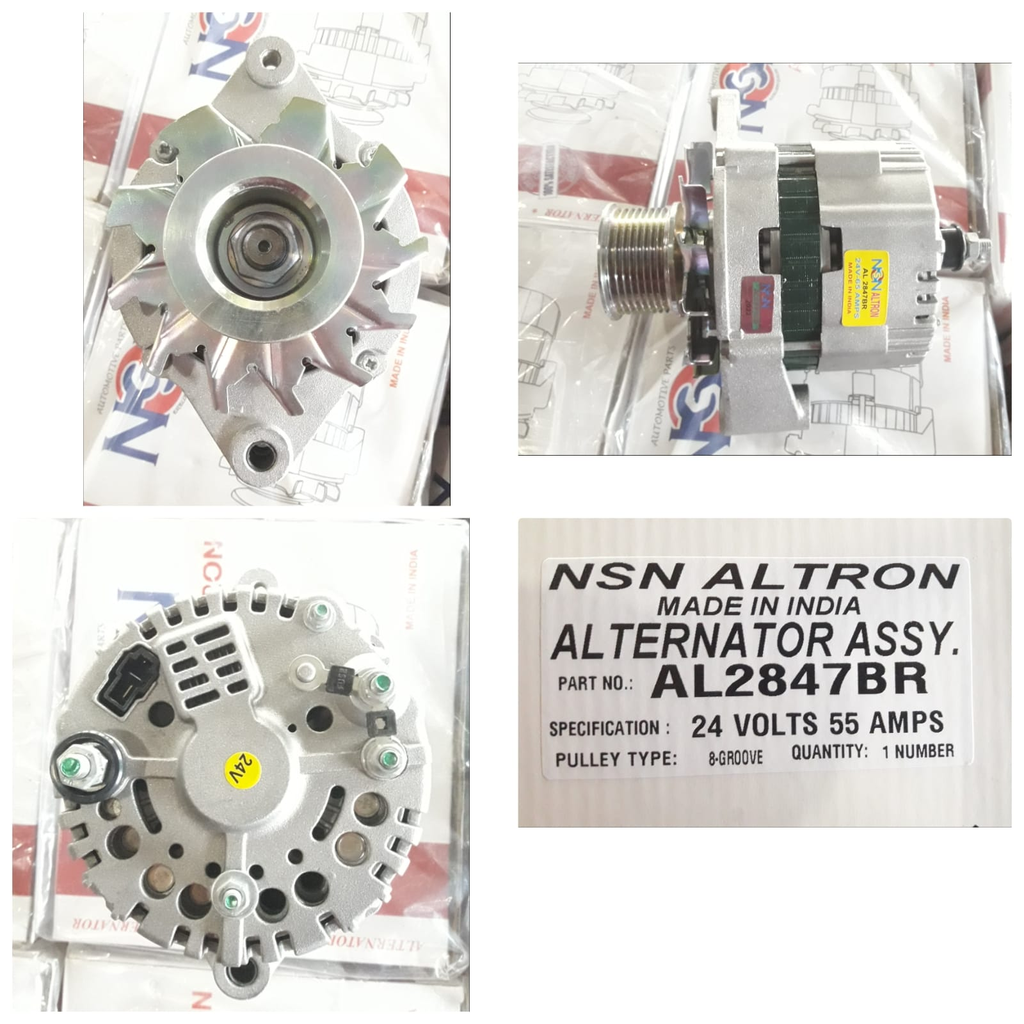 AL2847BR-T.T/LND "I"FOUND 24V 8PK  KAK REG ALTERNATOR