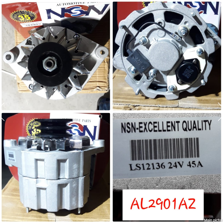 AL2901AZ   - VLV 24V 45A ALTERNATOR