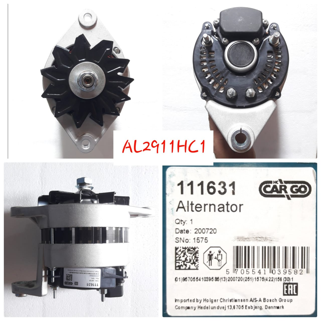 AL2911HC1-VLV FH FRANCI 24V 55A D/F ALTERNATOR