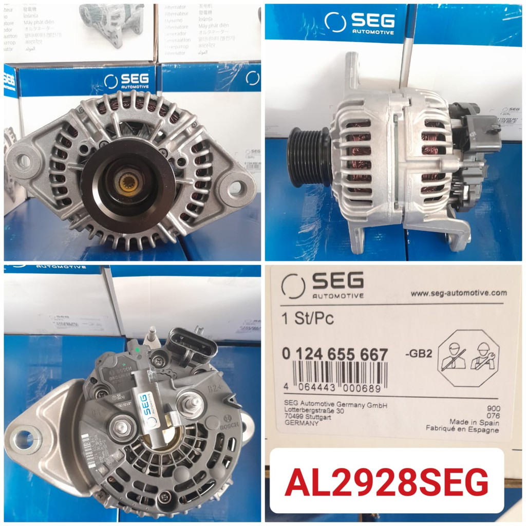 AL2928SEG-VOLVO BOSCH 24V 150A D/F ALTERNATOR  