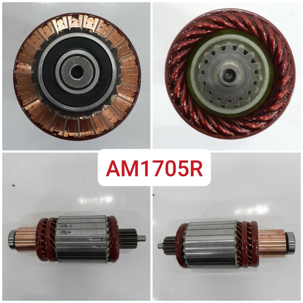 AM1705R   - JCB ISKRA N/M 12V 15SP 8MM SHAFT ARMATURE